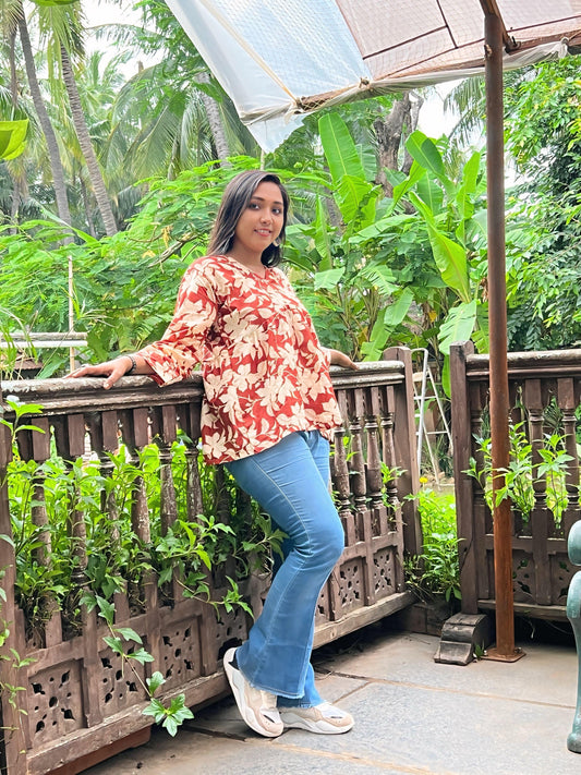 गुलनाज़  peplum Top