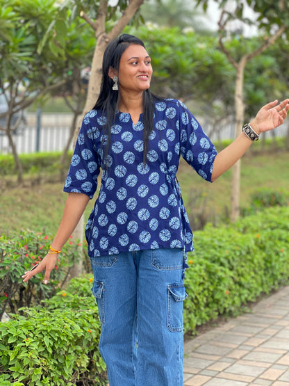 Blockprint Breeze kurti