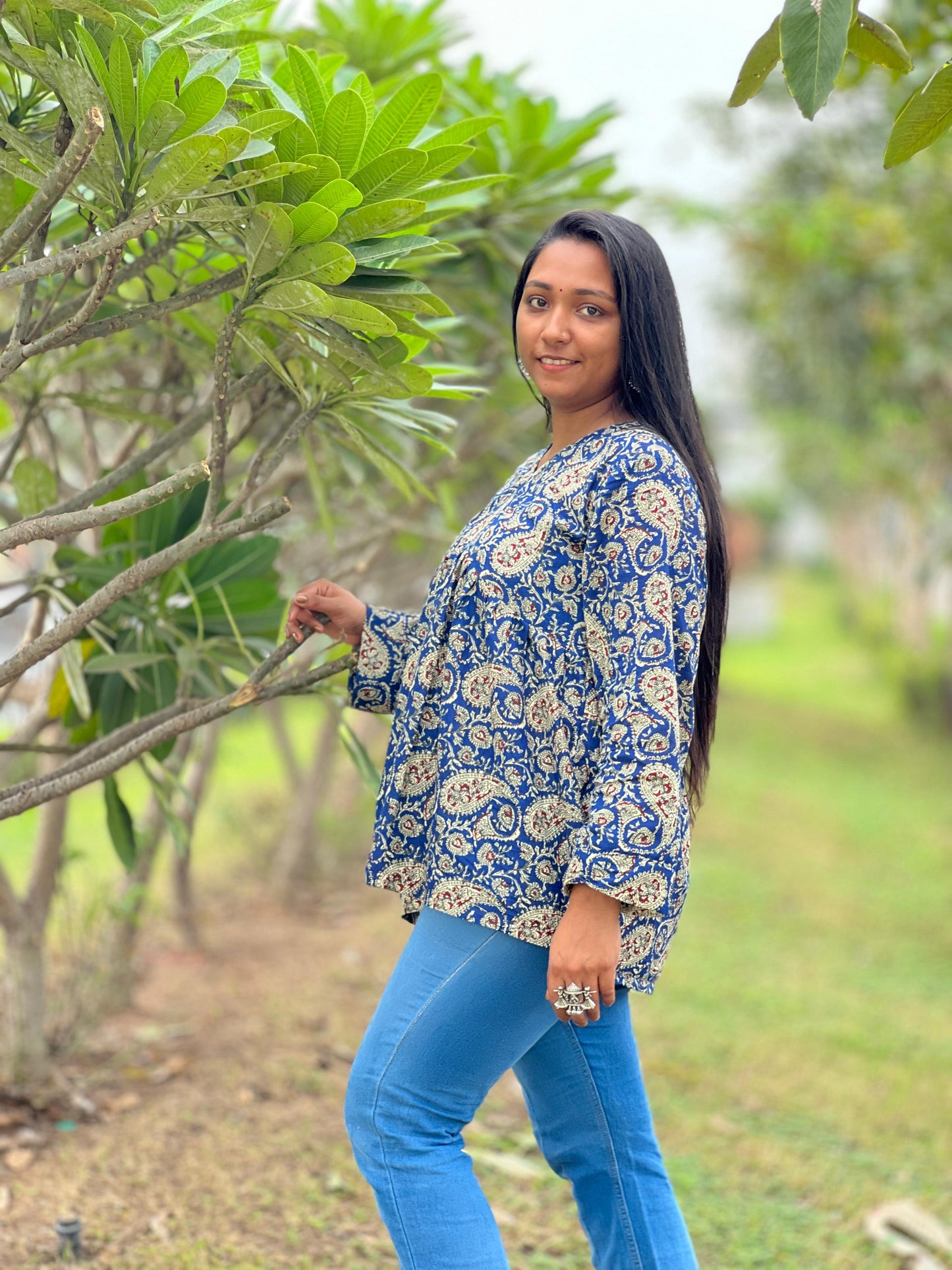The Royal Peplum Top