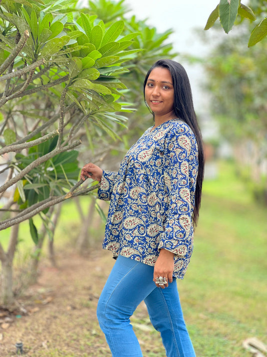 The Royal Peplum Top