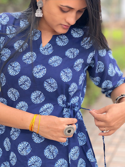 Blockprint Breeze kurti